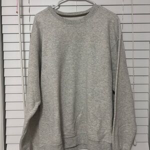 Fruit of the Loom Men's Light Gray Crewneck Sweater